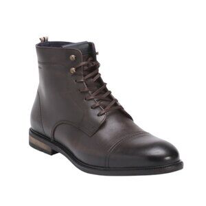 AMBITIOUS Men's Made In Portugal Leather Inside Zip Cap Toe Boots